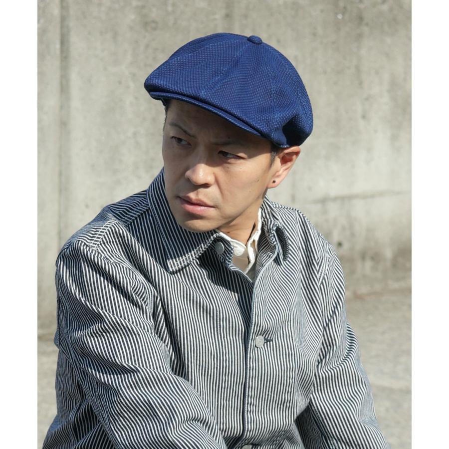 児島ジーンズ 公式通販 インディゴ 刺し子 キャスケット kojimagenes RNB-986S | 児島ジーンズ | 08