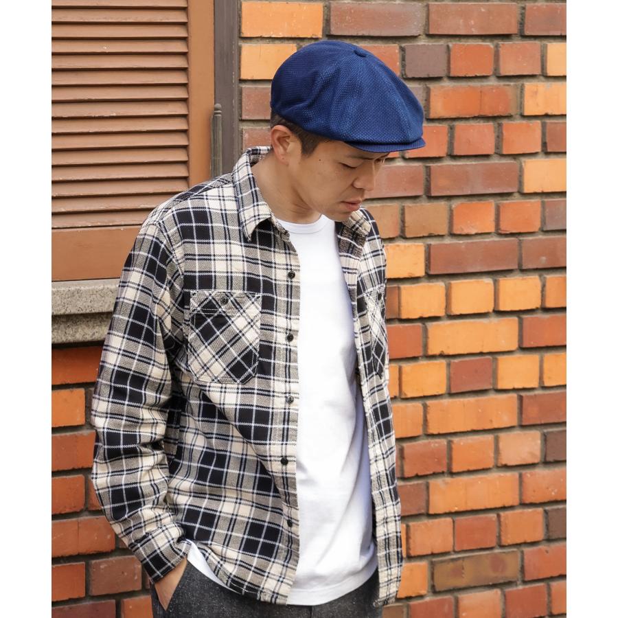 児島ジーンズ 公式通販 インディゴ 刺し子 キャスケット kojimagenes RNB-986S | 児島ジーンズ | 10