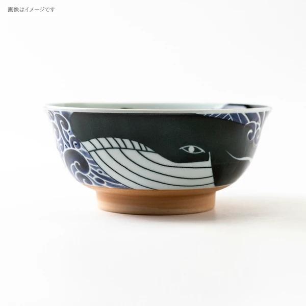 ラーメン丼 美濃焼 白波くじら 径18.5cm 高さ8cm 1100ml 安心安全の