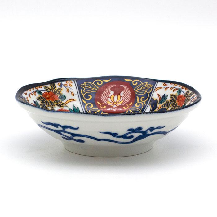 錦彩古伊万里 美濃焼 ブルーム 煮物鉢5個組 径16.5cm 材質：磁器
