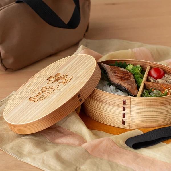 ディズニー DISNEY 曲げわっぱ 弁当箱 ミッキーマウス M 13.0×17.5×H6