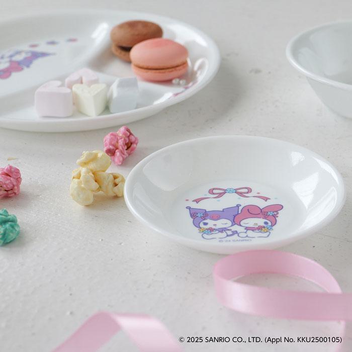 ミニプレート 12cm コレール CORELLE サンリオ マイメロディ＆クロミ