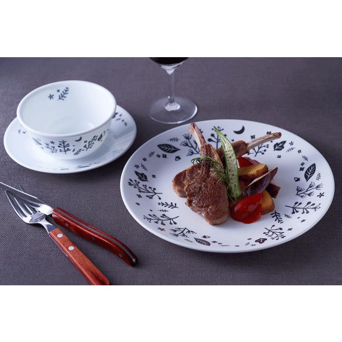コレール CORELLE 中皿 21.5cm ムーンライトフォレスト 強化耐熱ガラス