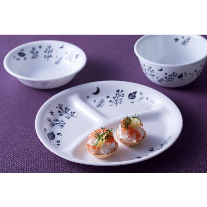 コレール CORELLE 中皿 21.5cm ムーンライトフォレスト 強化耐熱ガラス