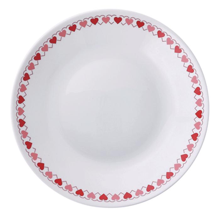 小皿 19cm 強化ガラス スイートハート パイレックス PYREX ミルク 