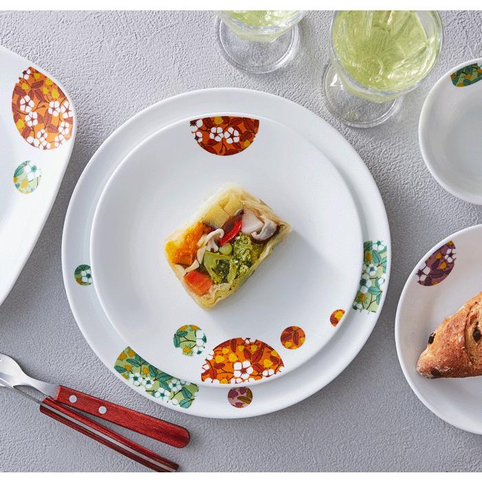 コレール　CORELLE　ボンボンフレール  ランチ皿（大）　26cm  J310-BBFL　 CP-9175　耐熱強化ガラス | コレール | 01
