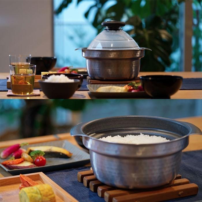 HARIO ハリオ ご飯釜 フタがガラス IH対応 雪平満水容量2800m HARIO ハリオ ご飯釜 フタがガラス IH対応 雪平満水容量2800m