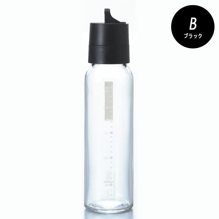 HARIO (ハリオ) ワンタッチドレッシングボトル 240ml ブラック 8本 HARIO ハリオ ワンタッチ ドレッシングボトル240 耐熱ガラス