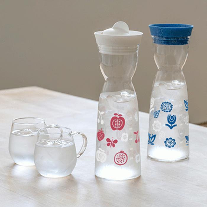 ハリオ Hario ウォータージャグ カラー ホワイト サーモカラー ブルー 実用容量1000ml 最大59 オフ