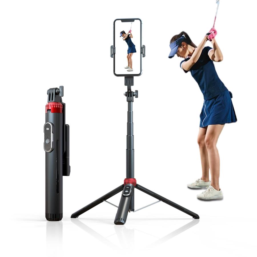 ゴルフ練習器具 スイング撮影器具 スマホスタンド ゴルフれんしゅう