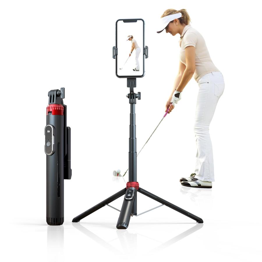 ゴルフ練習器具 スイング撮影器具 スマホスタンド ゴルフれんしゅう