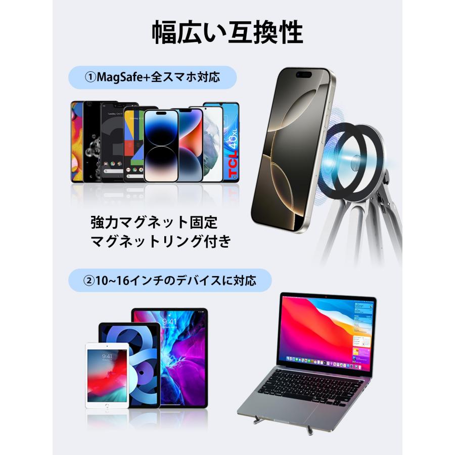 即納】 パソコンスタンド 9〜17INに対応 PCスタンド 8段階調節 3-IN-1