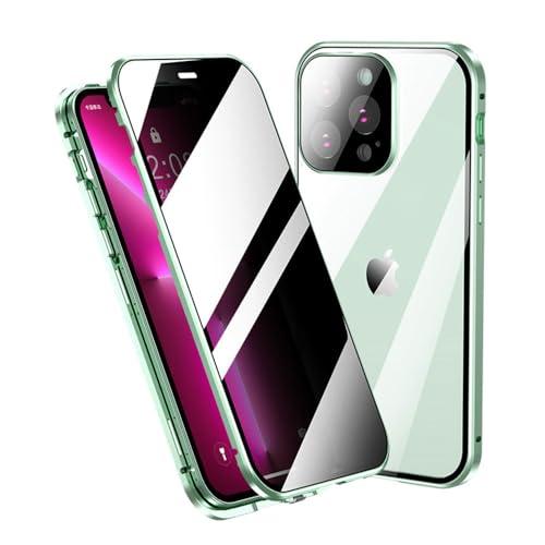 iphone15Pro 両面ケース ロック付き 覗き見防止 iphone 16 フルカバー