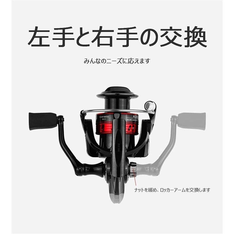 新しい HE500-7000 スピニングリール ギア比 5.2: 1 すべての金属