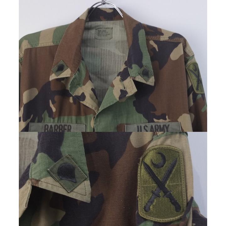 MILITARY（ミリタリー） 古着 米軍 ウッドランドカモ BDU シャツ 