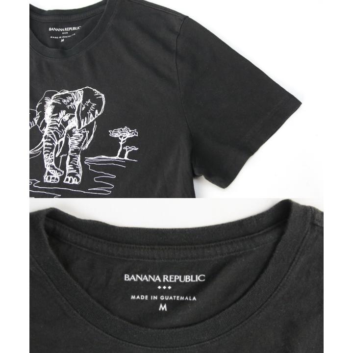 バナナリパブリック 象　ELEPHANT DRAW Tシャツ　(古着)【メール便可】 [9017878]｜hooperdoo｜03