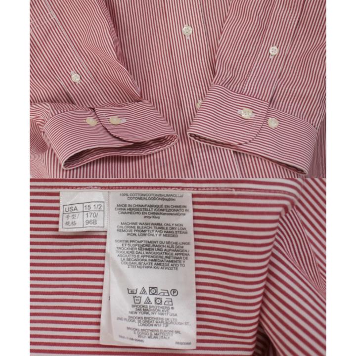 BROOKS BROTHERS（ブルックスブラザーズ） 古着 BDシャツ 15 1/2 赤