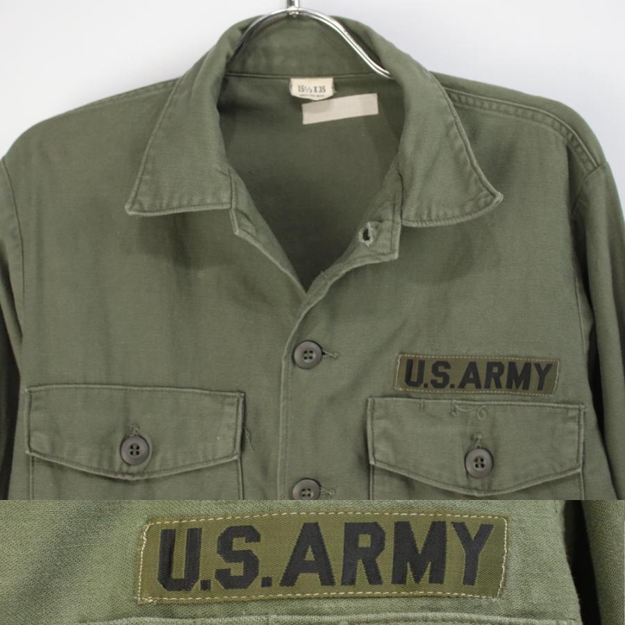 MILITARY 米軍 ユーティリティシャツ コットンサテン U.S.ARMY