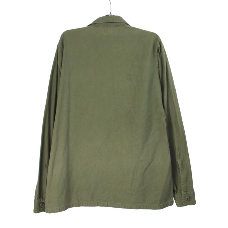 MILITARY 米軍 ユーティリティシャツ コットンサテン U.S.ARMY 69年 