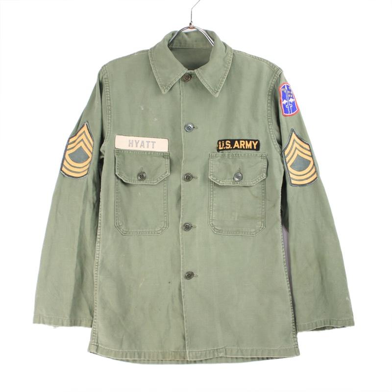 MILITARY（ミリタリー） 古着 米軍 筒袖 コットンサテン 