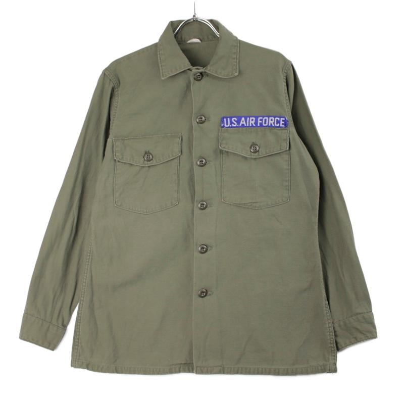 ミリタリーコットンサテン ユーティリティーシャツ（US放出品） 米軍 コットンサテンユーティリティーシャツ 半袖 米軍放出品