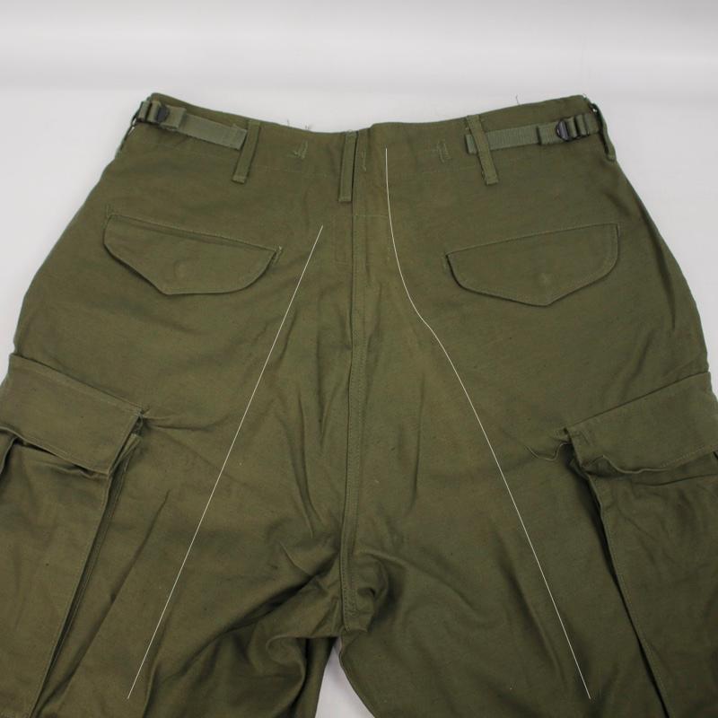 MILITARY M-65 フィールドパンツ SR 実寸W33L29 初期型 67年 MILITARY M-65 フィールドパンツ SR 実寸W33L29 初期型 67年