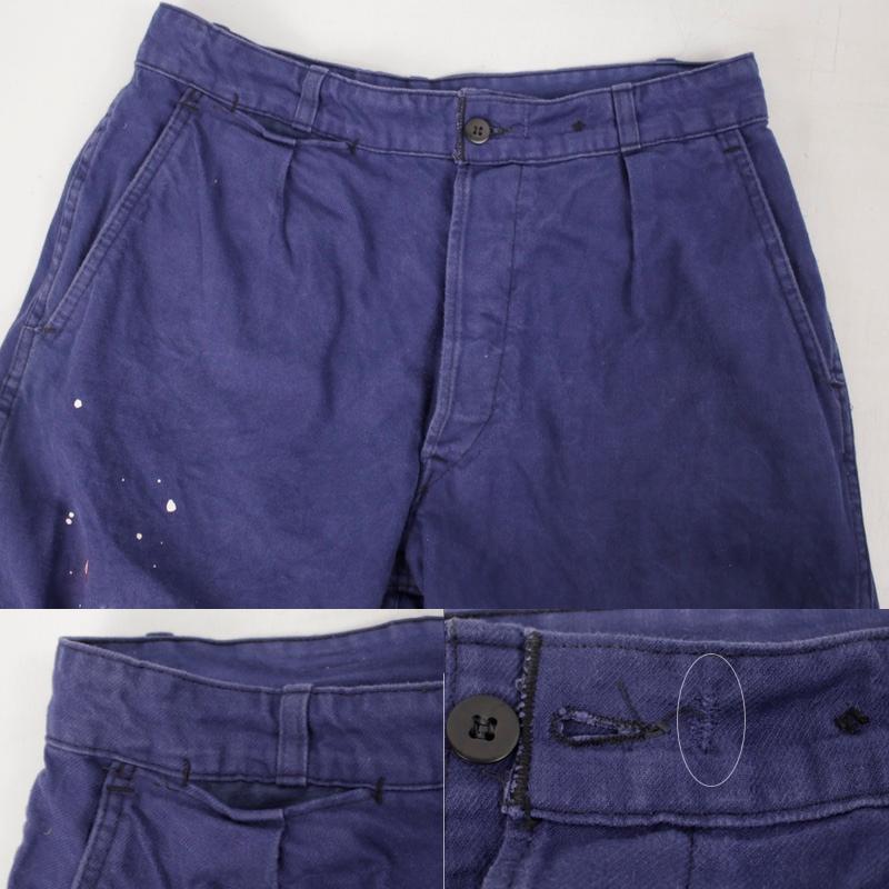 古着 ユーロ フレンチ ワーク パンツ ペンキ W33 L27 LE POPULAIRE