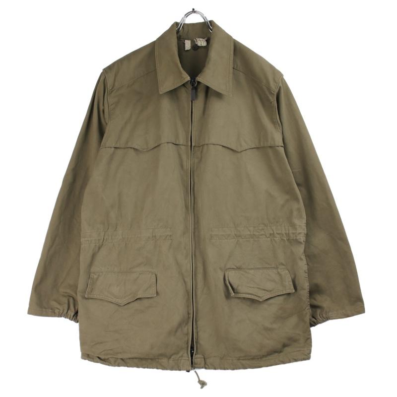 MILITARY イタリア軍 フロントジップ フィールドジャケット 50L 80's