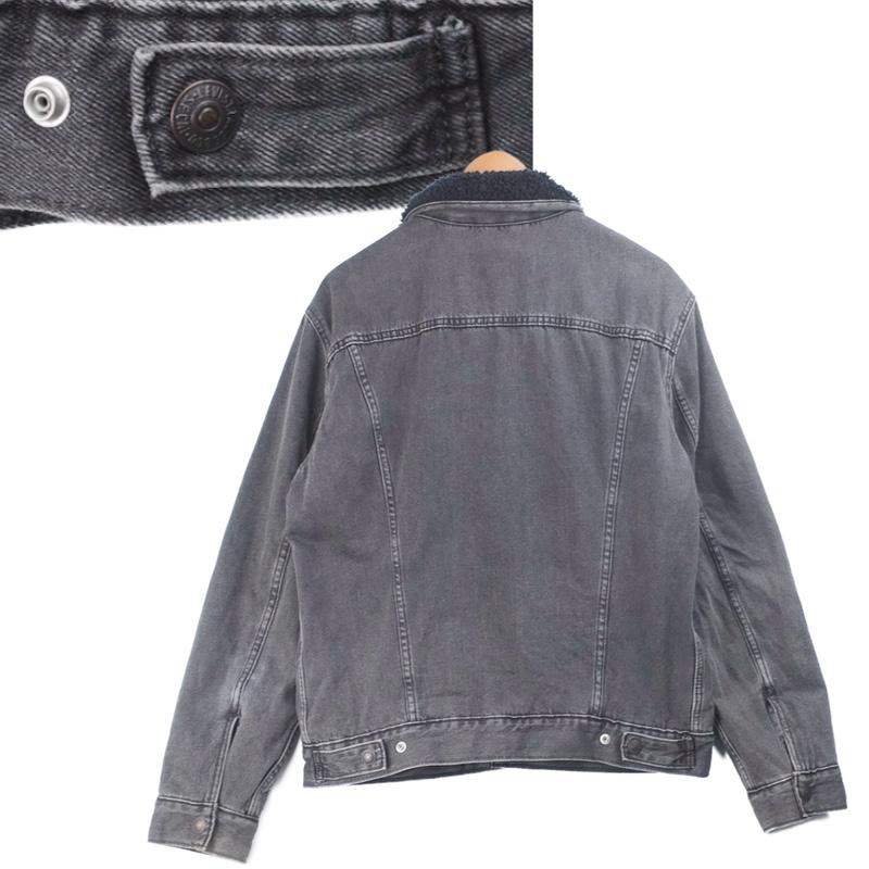 Levi's（リーバイス） ブラック デニム ジャケット ボア Gジャン