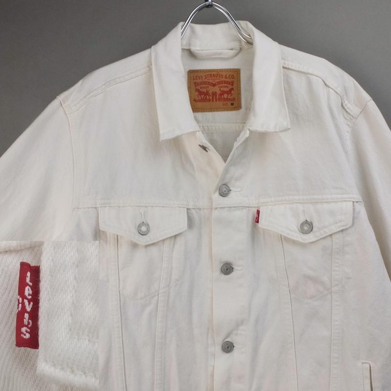 Levi's（リーバイス） ホワイト デニムジャケットバックペイント G