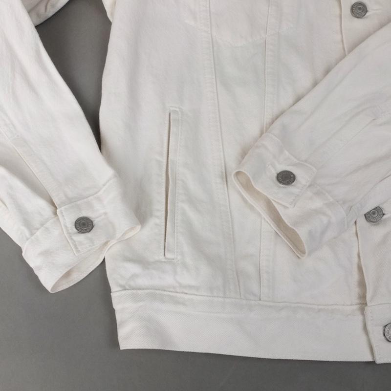 Levi's（リーバイス） ホワイト デニムジャケットバックペイント G