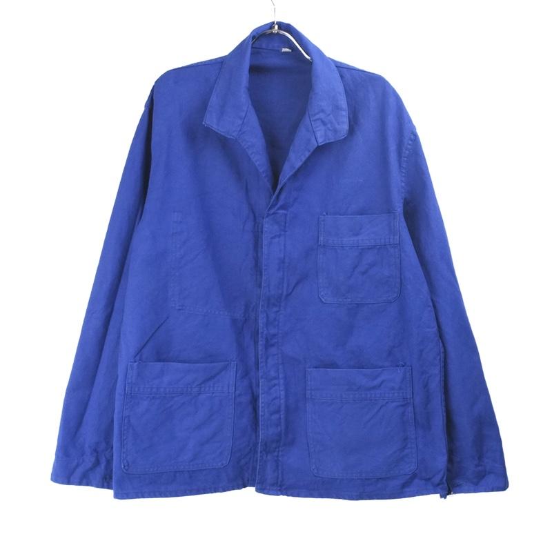 ユーロ ワークジャケット フランス BLUE フレンチブルー 古着 [9021568