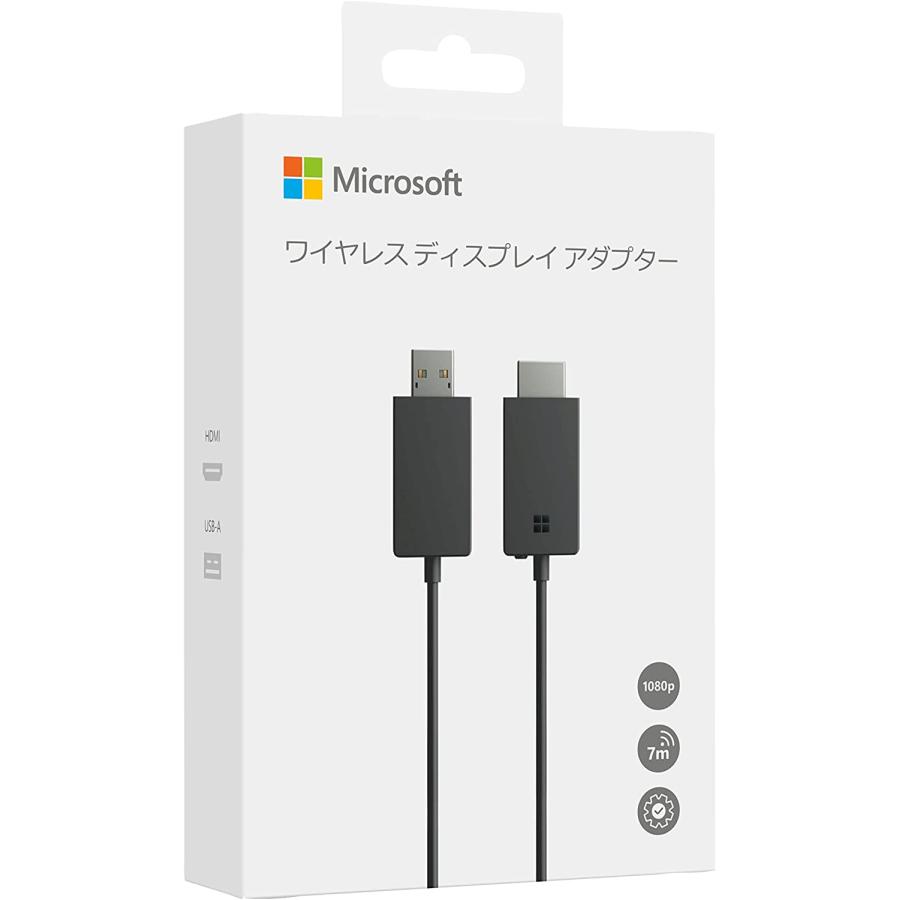 Microsoft ワイヤレスディスプレイアダプター P3Q-00009 マイクロソフト ワイヤレスディスプレイアダプター V2【Wi-Fi不要