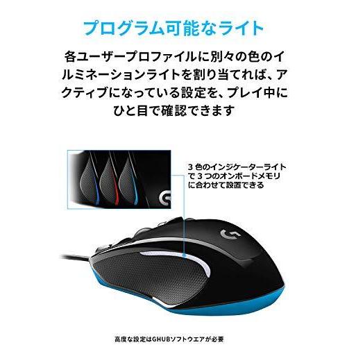 Logicool G ロジクール ゲーミングマウス 有線 G300Sr 左右対称 軽量