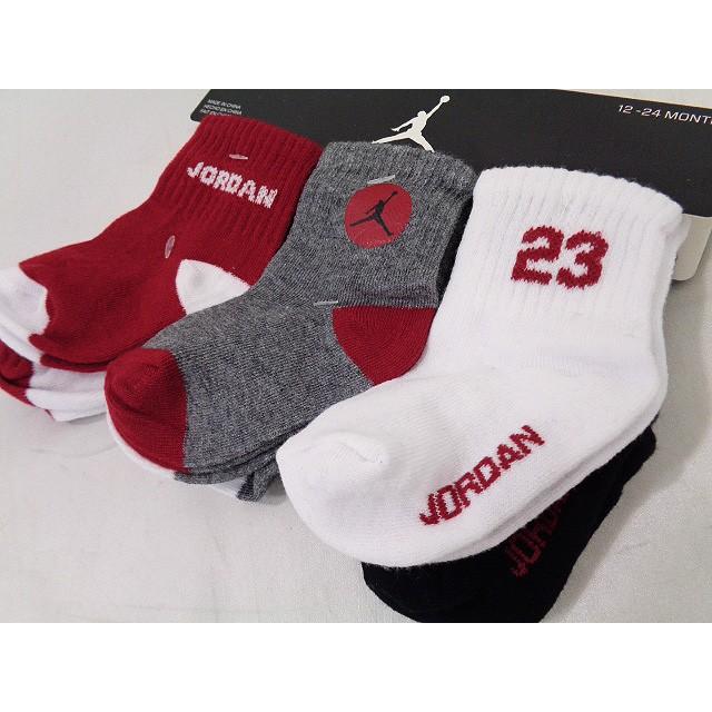 ベビー ジョーダン ソックス 6足セット Baby Jordan 6 Pack Socks 赤灰白 9 13cm Ba514 Ba514 Hoop Town 通販 Yahoo ショッピング