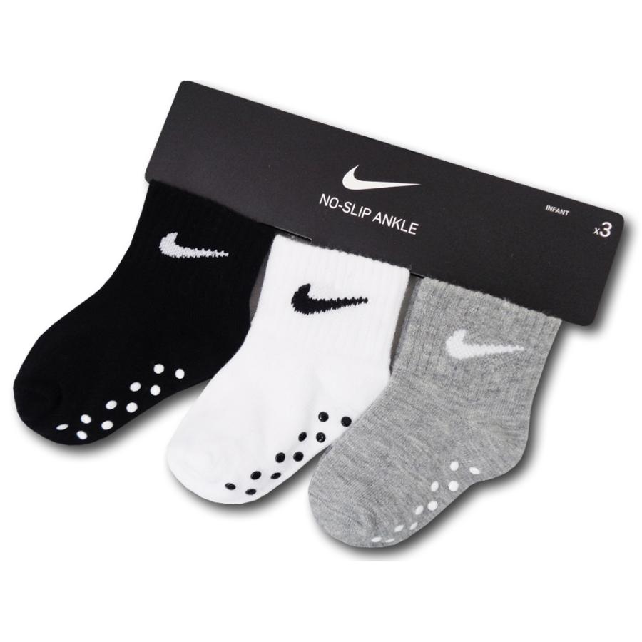 ベビー ナイキ ソックス 3足セット Nike Socks 靴下 赤ちゃん 黒白灰 Ba546 Ba546 Hoop Town 通販 Yahoo ショッピング