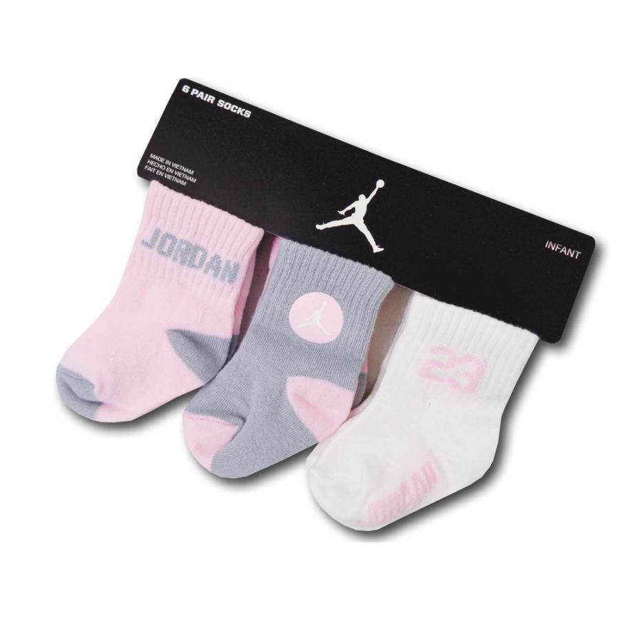 ベビー ジョーダン ソックス 6足セット Jordan Infant Socks 6pack 赤ちゃん 子供用 靴下 ピンク灰白 Ba560 Ba560 Hoop Town 通販 Yahoo ショッピング