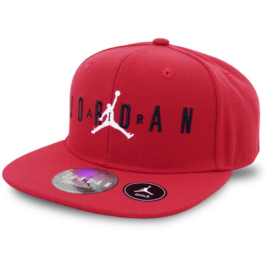 セール! キッズ 子供用 ジョーダン スナップバックキャップ Jordan Snapback Cap Kids チャイルドサイズ 帽子　赤黒白  BA598｜hooptown