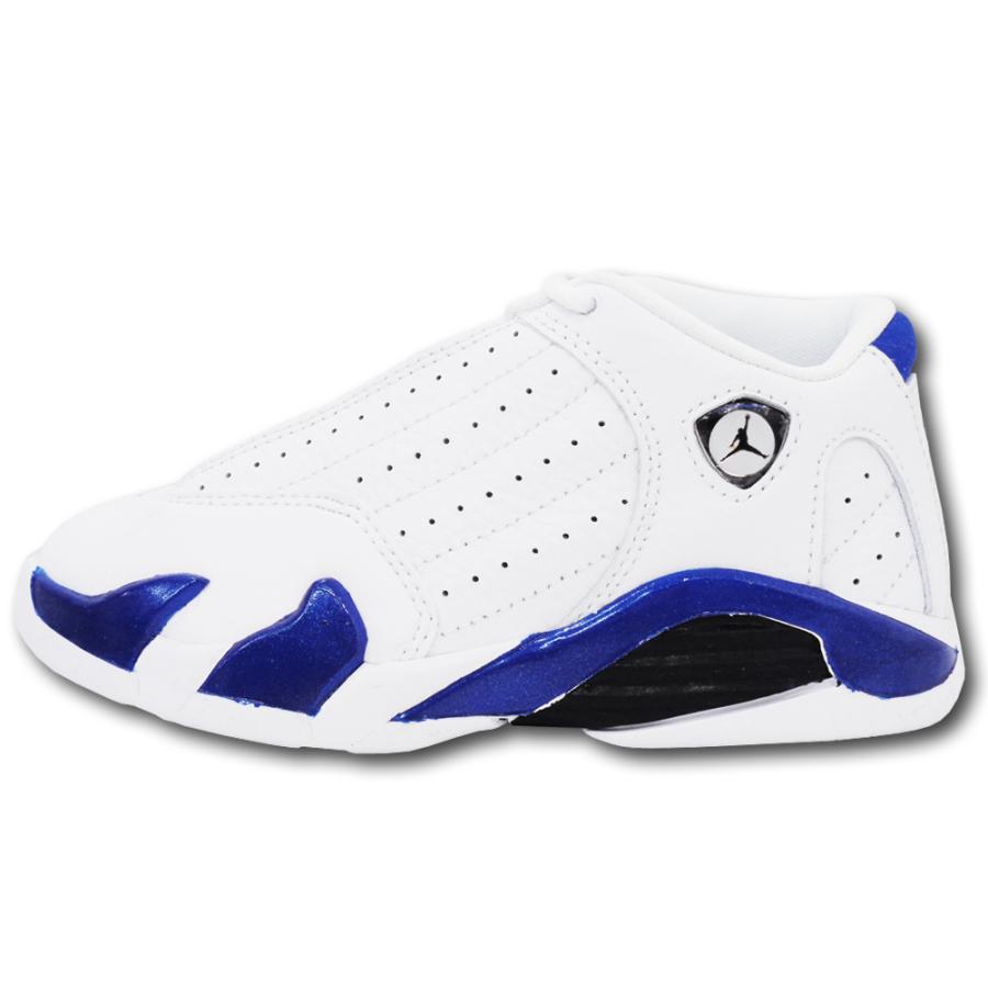年最新海外 ベビー Air Jordan 14 Retro Td エアジョーダン Xiv レトロ シューズ キッズ 子供用 スニーカー 白黒ロイヤル 箱なし 16cm 6 超大特価 Www Muslimaidusa Org