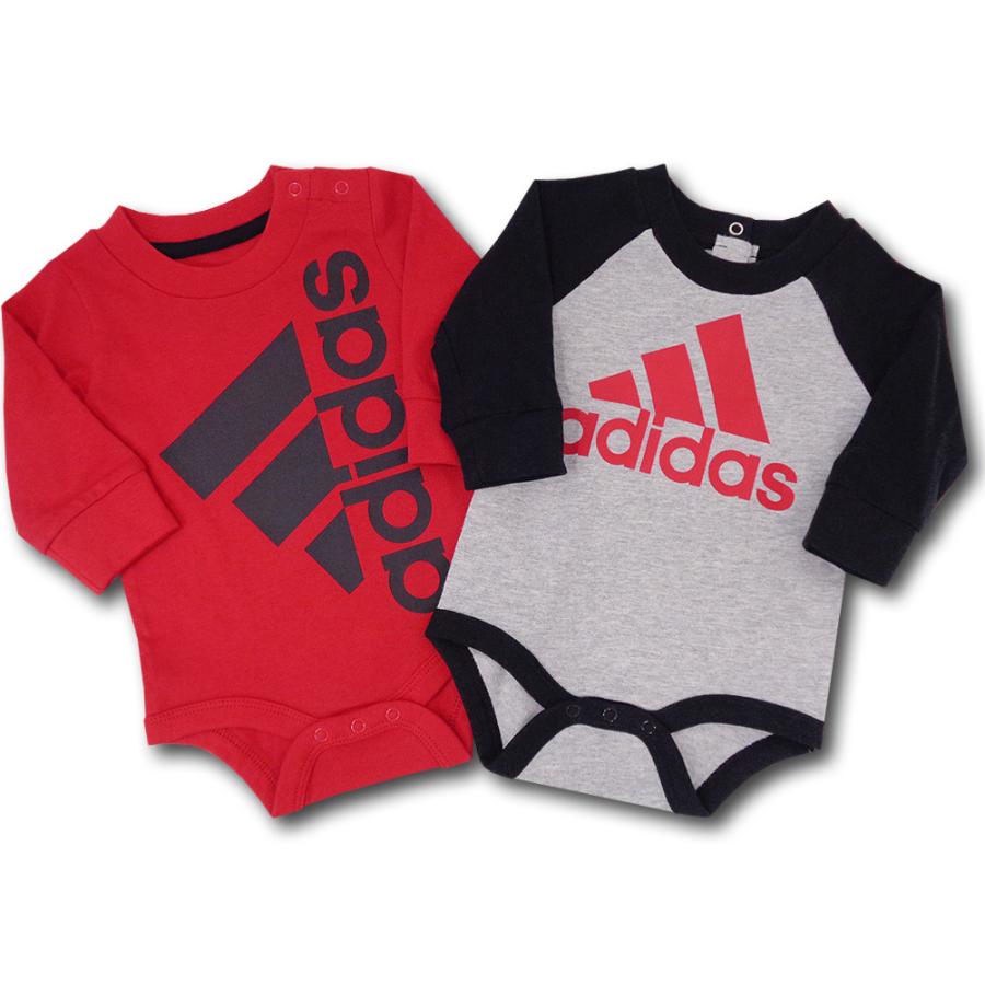 ベビー アディダス ロンパース 2枚セット Adidas Infant Rompers ベビー服 赤ちゃん 長袖 赤灰黒 Bo049 Bo049 Hoop Town 通販 Yahoo ショッピング