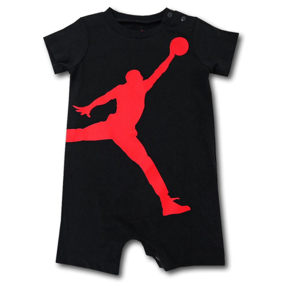 ベビー ジョーダン ロンパース Jordan Romper ベビー服 赤ちゃん 黒赤 Bt079 Bt079 Hoop Town 通販 Yahoo ショッピング