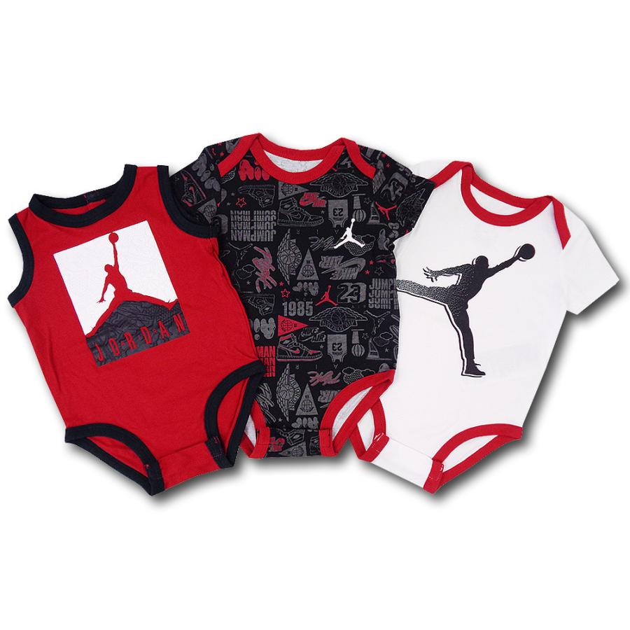 本店は ベビー ジョーダン ロンパース 3枚セット Jordan Rompers 赤ちゃん ベビー服 赤黒白 Bt109 国際ブランド Www Aqtsolutions Com