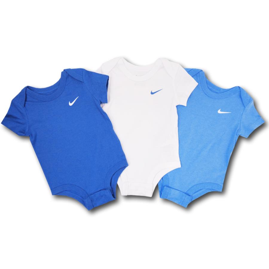 ベビー ナイキ ロンパース 3枚セット Nike Romper 3piece Set ダークブルー白水色 Bt811 Bt811 Hoop Town 通販 Yahoo ショッピング