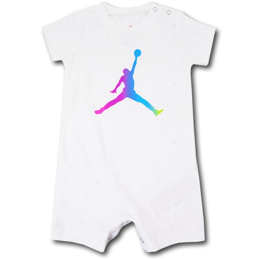 ベビー ジョーダン ロンパース 赤ちゃん服 ベビー服 新生児 Baby Infant Jordan Romper 白マルチカラー Bt919 Bt919 Hoop Town 通販 Yahoo ショッピング