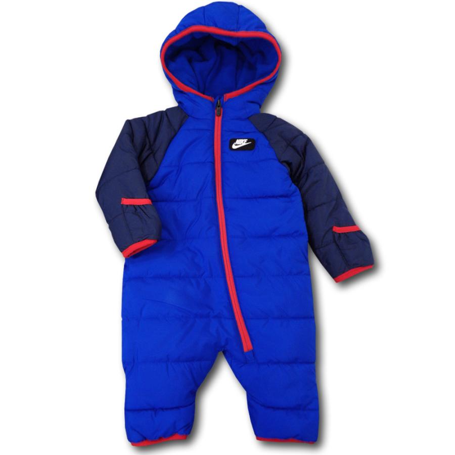 代引き手数料無料 ベビー ナイキ 中綿カバーオール Winter Puffer Hooded Snowsuit Coverall ベビー服 赤ちゃん 青紺赤 By060 美しい Bajawinescabo Com