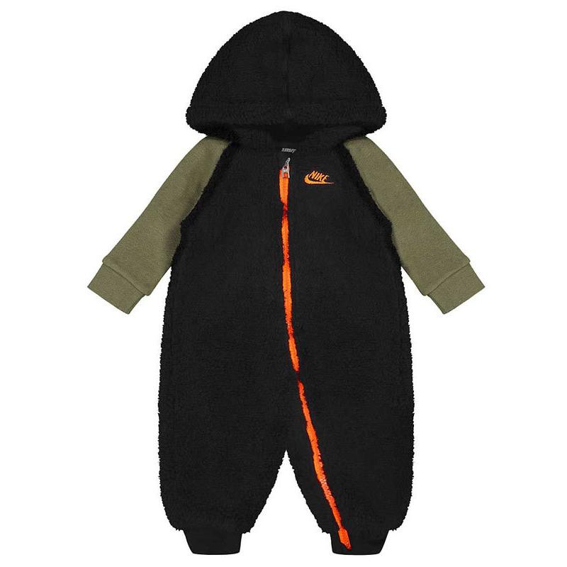 ベビー Nike Infant Coverall ナイキ フード付き もこもこカバーオール ベビー服 赤ちゃん 黒オレンジ By241 By241 Hoop Town 通販 Yahoo ショッピング