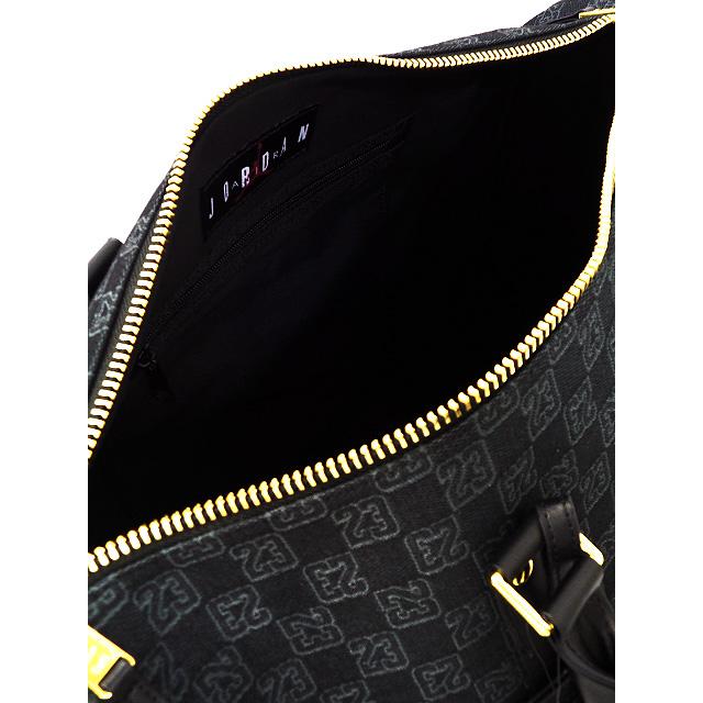 限定入荷 ジョーダン モノグラム ダッフルバッグ Jordan Monogram Bag 黒メタリックゴールド DB230｜hooptown｜03