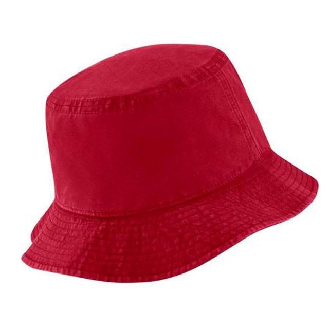 ジョーダン バケットハット Jordan JM Washed Bucket Hat 帽子 赤黒