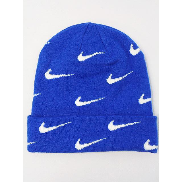 セール! ジュニア ナイキ ニットキャップ Nike Beanie キッズ ビーニー 帽子　青白 KC837｜hooptown｜03