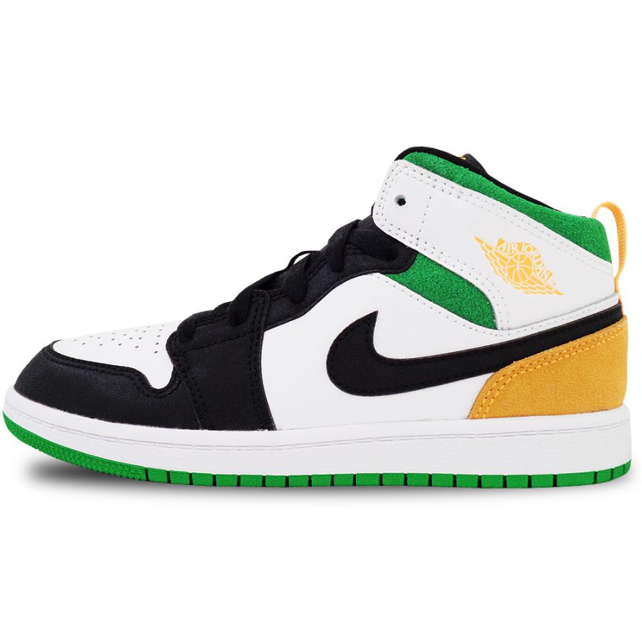 キッズ ジュニア Air Jordan 1 Mid Se Ps Oakland エアジョーダン シューズ スニーカー 白黒レーザーオレンジ 箱なし Ks762 Ks762 Hoop Town 通販 Yahoo ショッピング